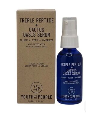 Youth To The People Triple Peptide + Cactus Oasis Serum - Blue